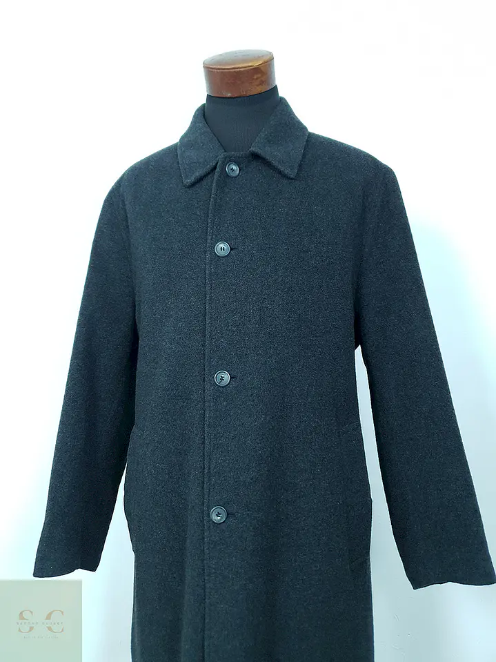 Abrigo Mc Neal Clásico Plomo Lana Virgen - Talla L 4