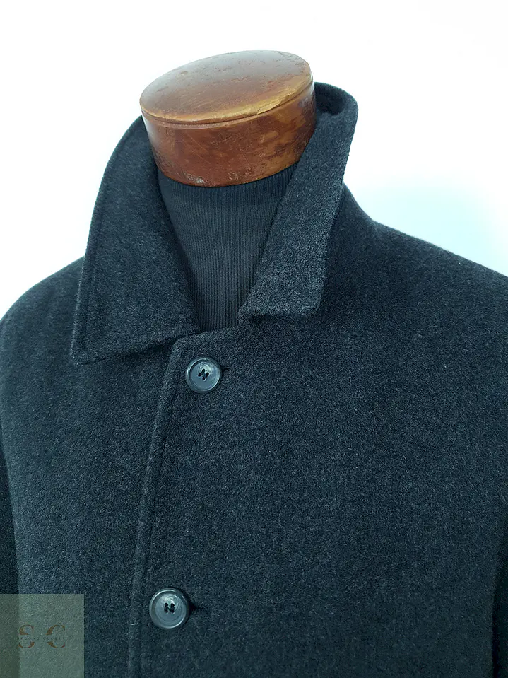 Abrigo Mc Neal Clásico Plomo Lana Virgen - Talla L 6