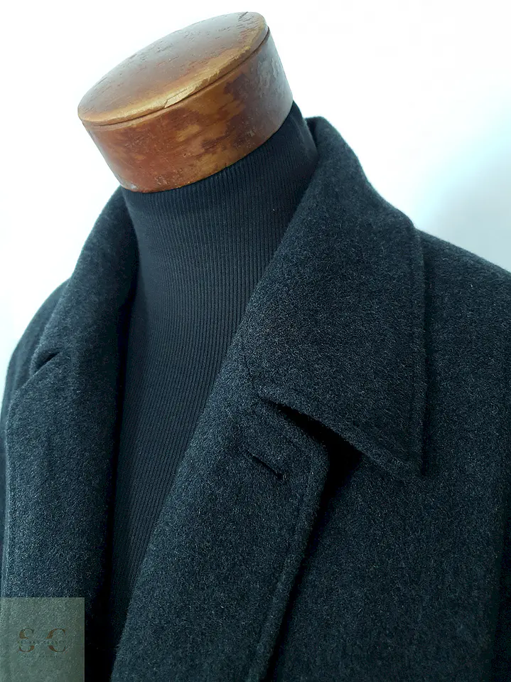 Abrigo Mc Neal Clásico Plomo Lana Virgen - Talla L 9