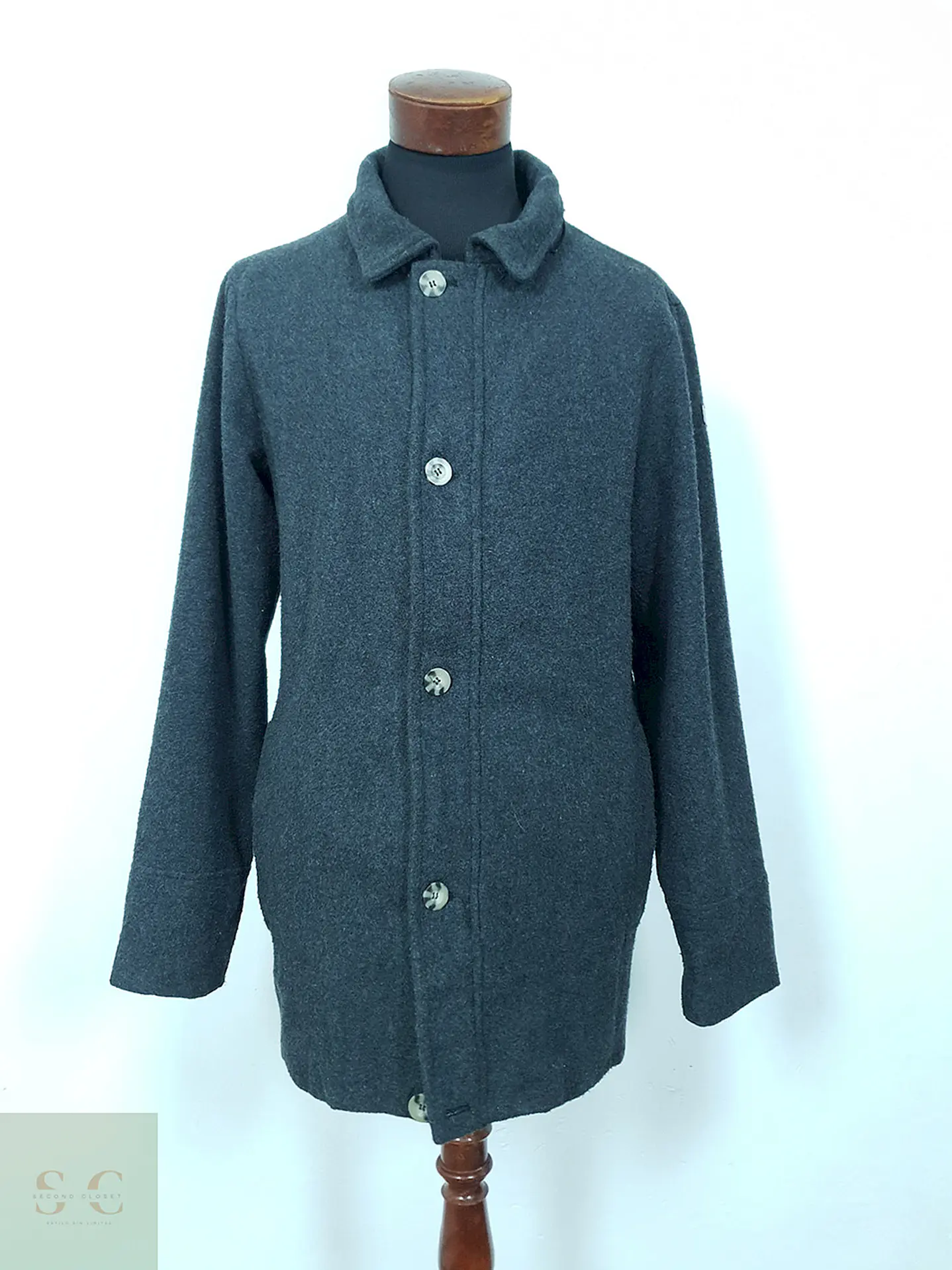 Abrigo G.I.G.A D.X. Negro Lana - Talla M 1