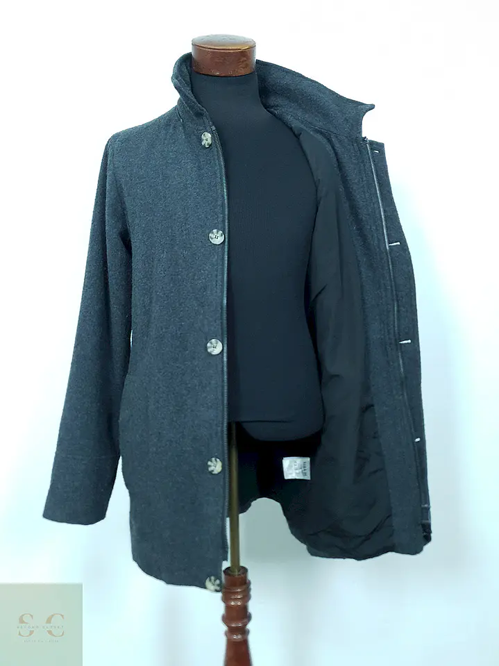 Abrigo G.I.G.A D.X. Negro Lana - Talla M 2