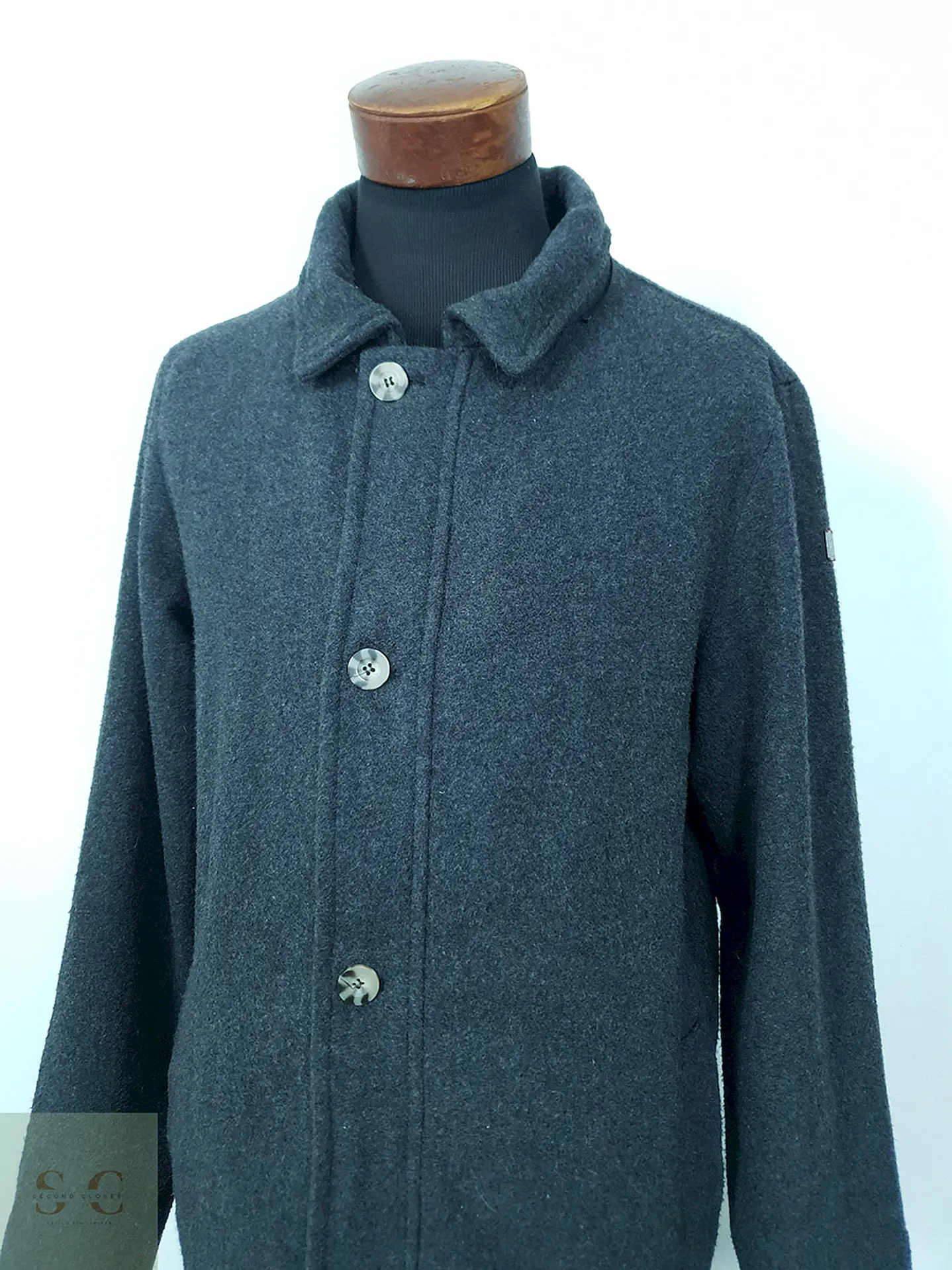 Abrigo G.I.G.A D.X. Negro Lana - Talla M 5