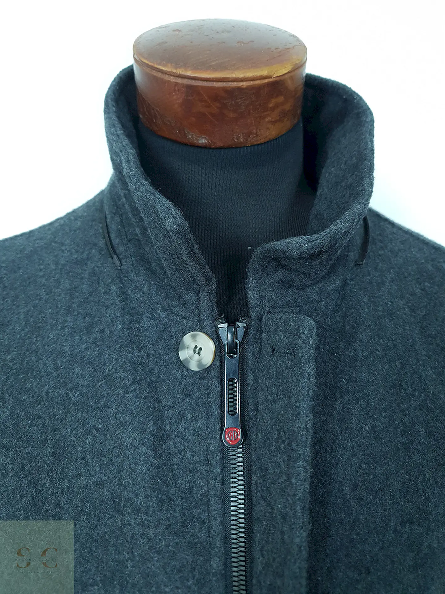 Abrigo G.I.G.A D.X. Negro Lana - Talla M 7