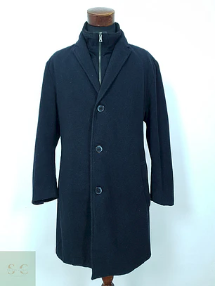 Abrigo Peek & Cloppenburg Azul Oscuro Lana - Talla LXL