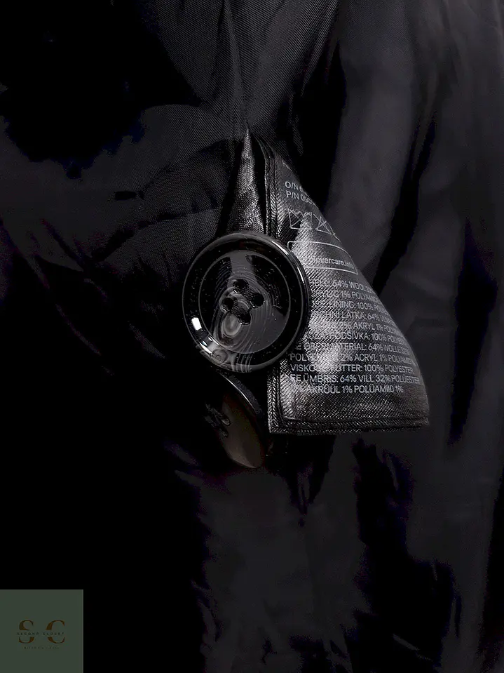 Abrigo H&M Cruzado Azul Marino Lana - Talla M 5