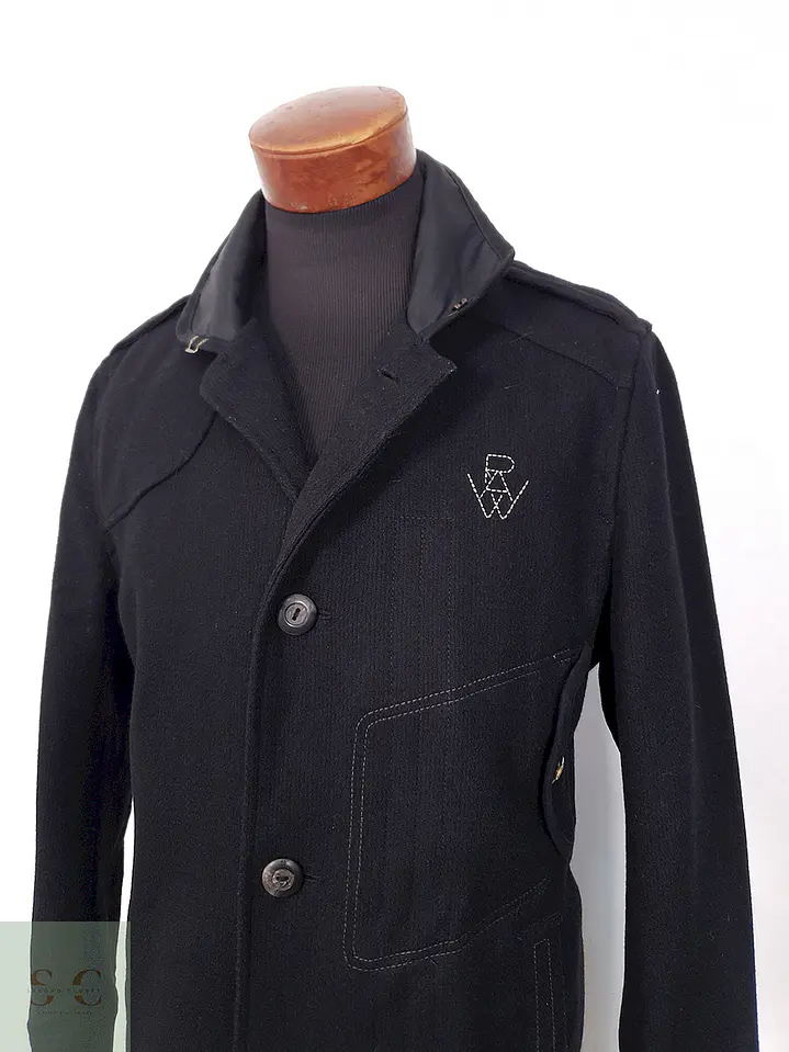 Abrigo G Raw Star Negro Lana - Talla M 3