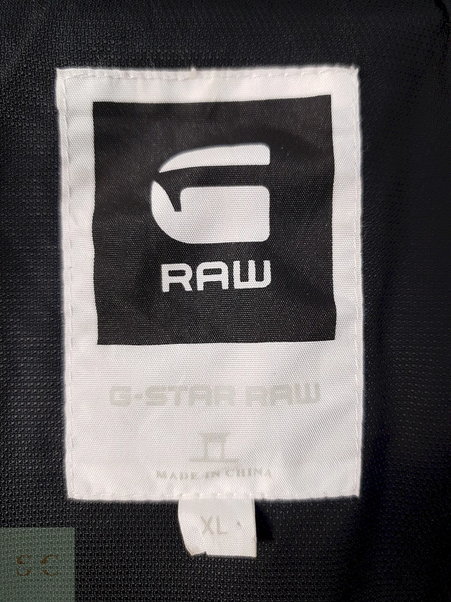 Abrigo G Raw Star Negro Lana - Talla M 6