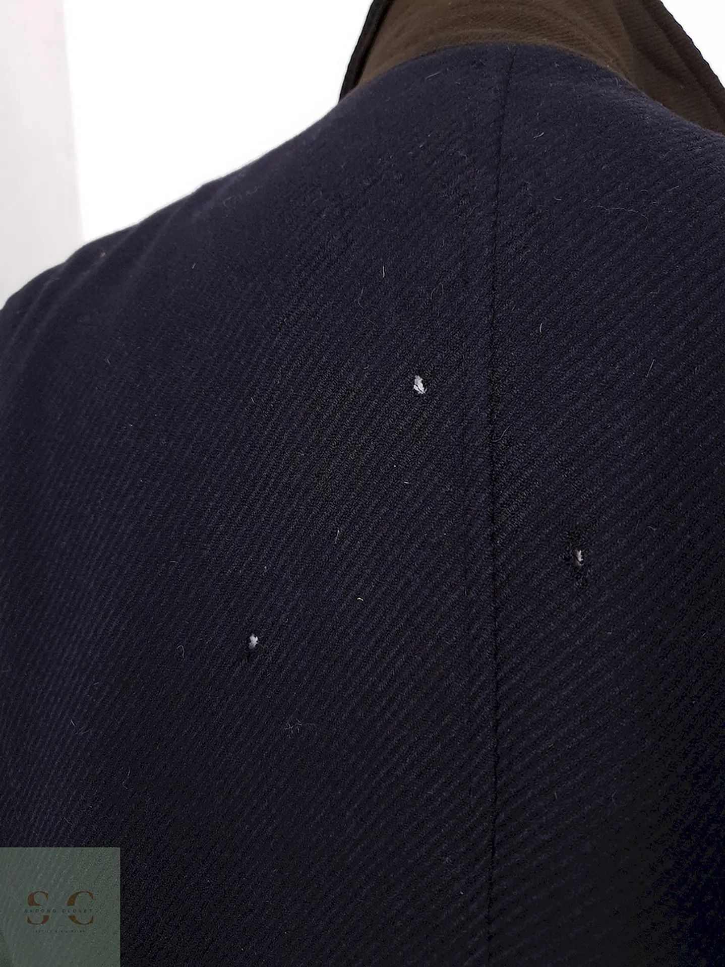 Abrigo Odermark Cruzado Azul Marino 100% Lana Virgen - Talla XXL 10