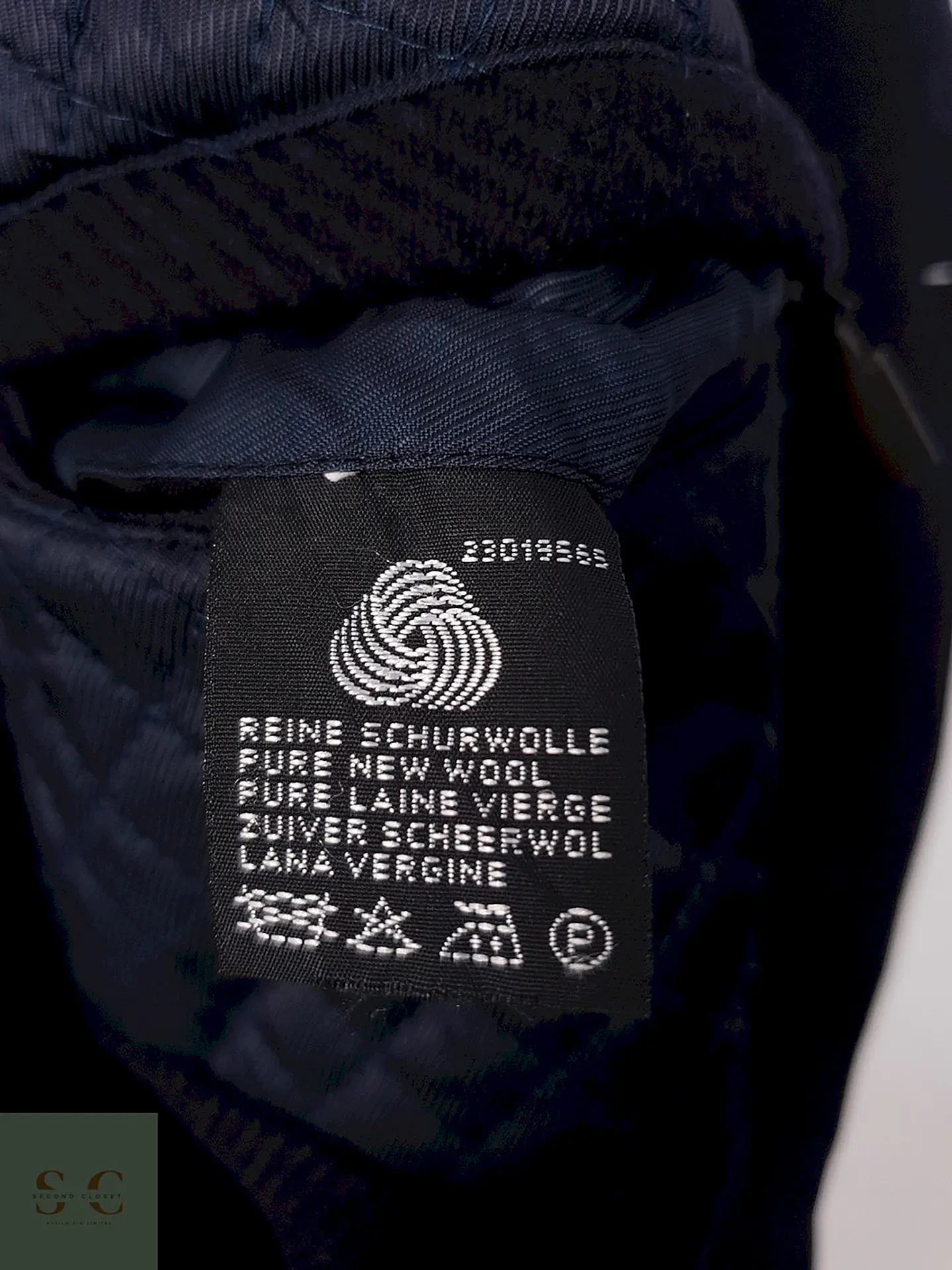 Abrigo Odermark Cruzado Azul Marino 100% Lana Virgen - Talla XXL 7