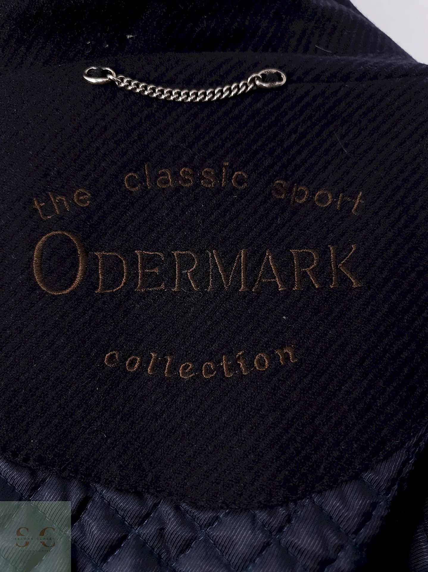 Abrigo Odermark Cruzado Azul Marino 100% Lana Virgen - Talla XXL 9