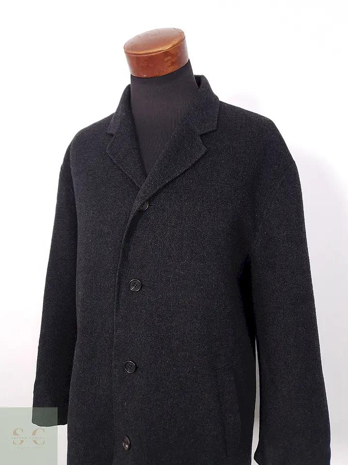 Abrigo Cortefiel Clásico Plomo Oscuro 90% Lana - Talla XL 4