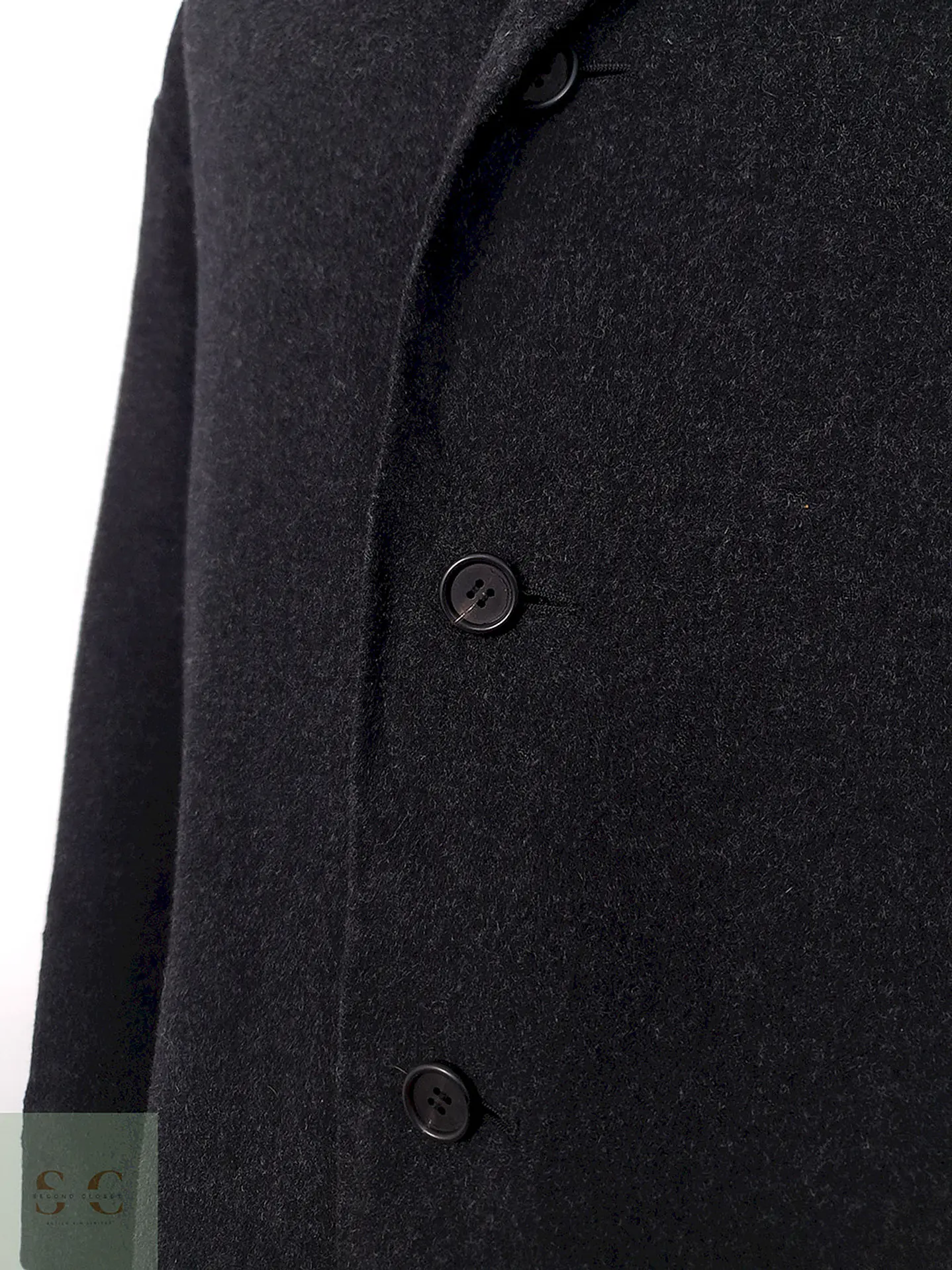 Abrigo Cortefiel Clásico Plomo Oscuro 90% Lana - Talla XL 7