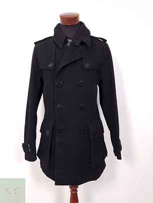Abrigo lana Tiger of Sweden Militar Negro - Talla S