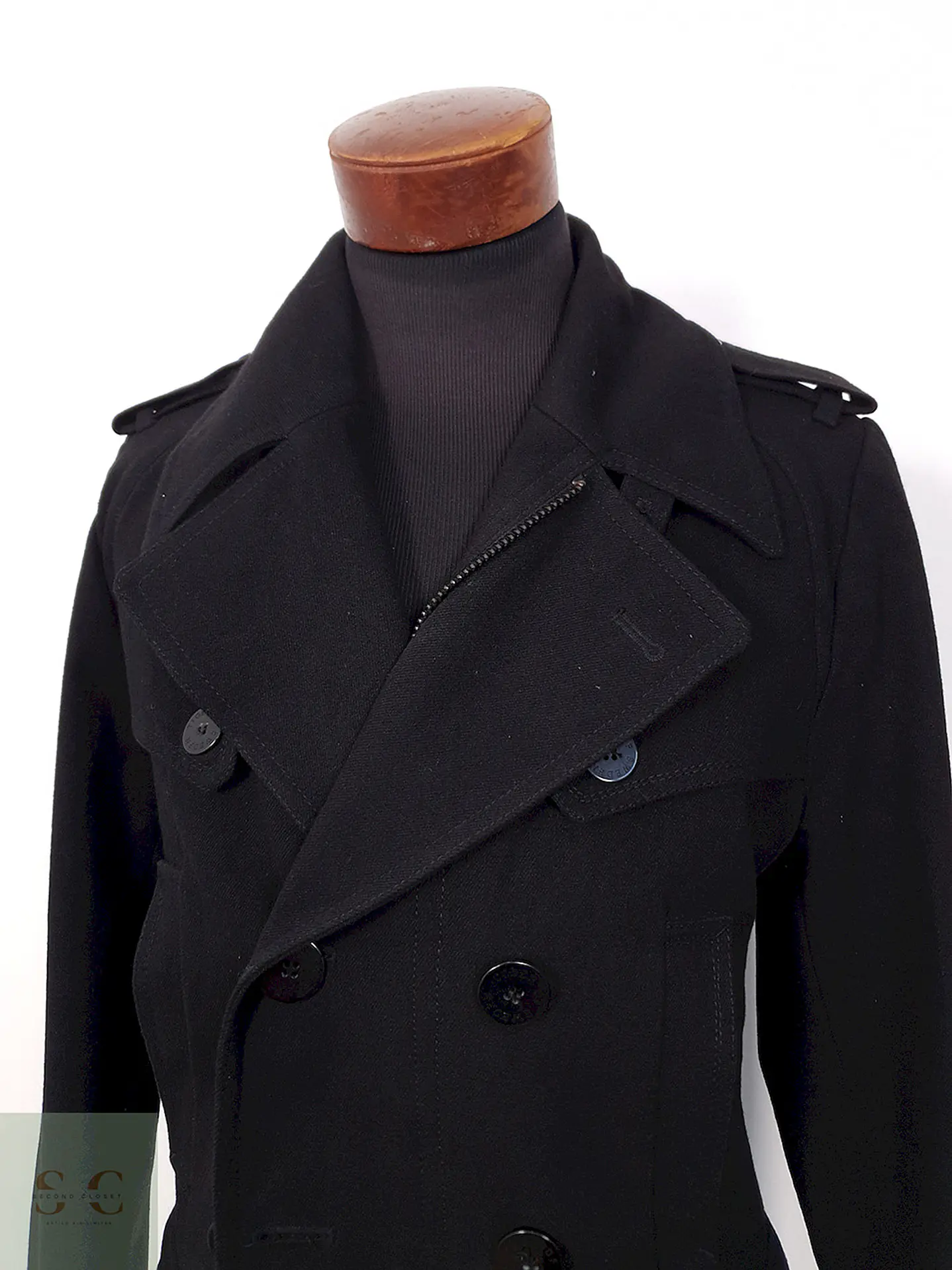 Abrigo Tiger of Sweden Militar Negro - Talla S 5