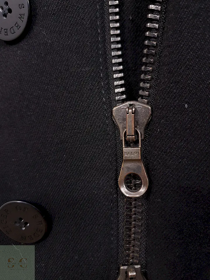 Abrigo Tiger of Sweden Militar Negro - Talla S 10