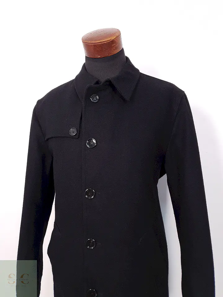 Abrigo Bugatti Clásico Negro Lana - Talla M 3