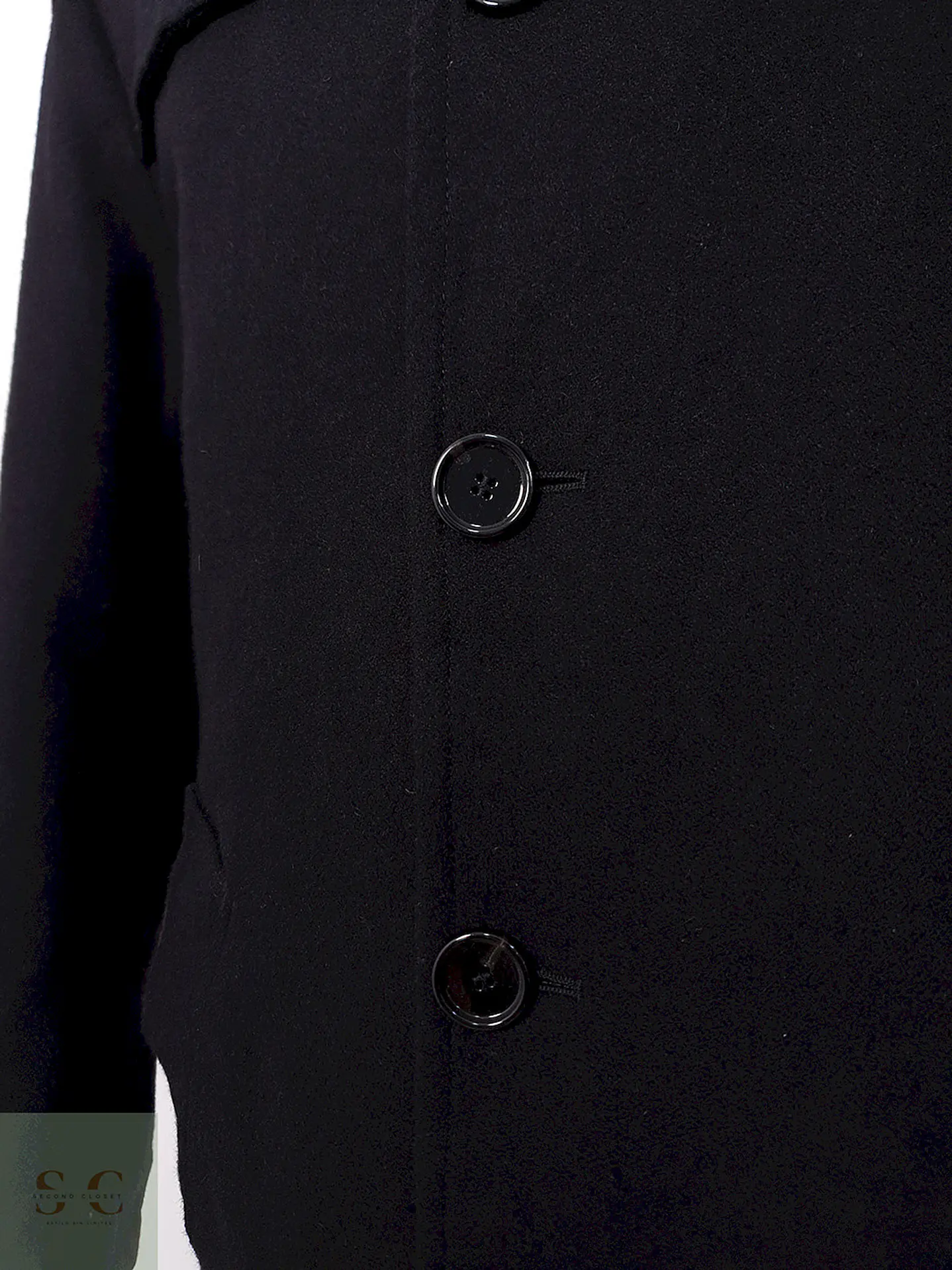 Abrigo Bugatti Clásico Negro Lana - Talla M 5