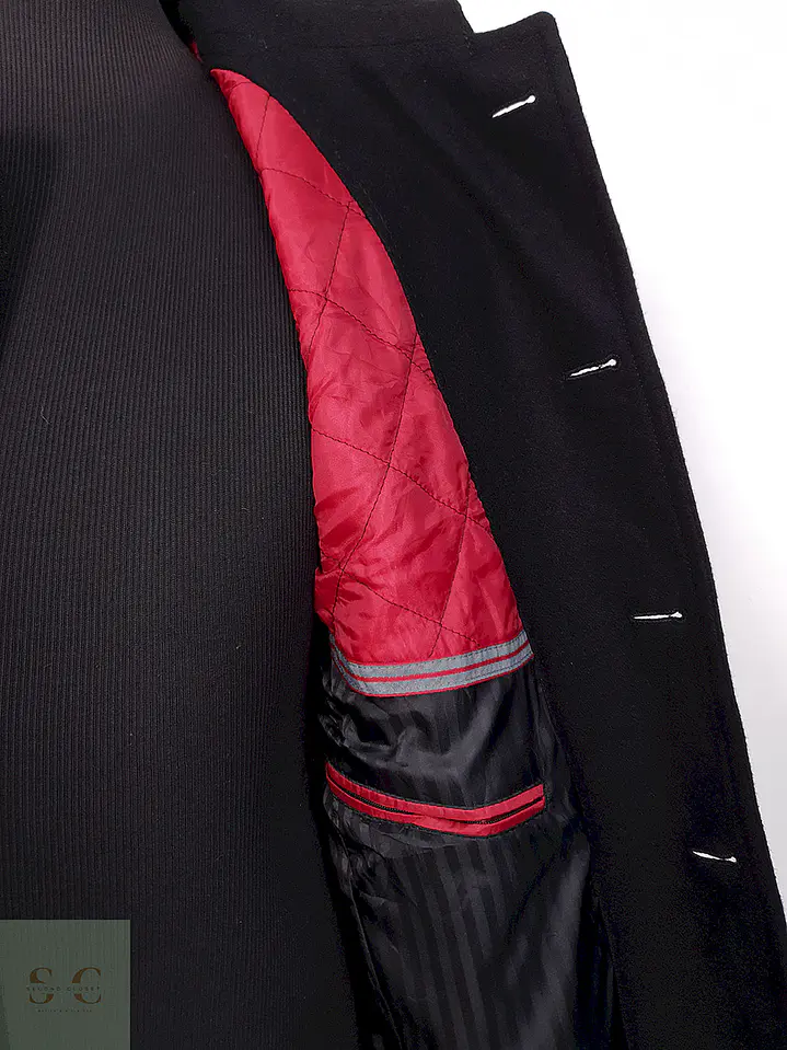 Abrigo Bugatti Clásico Negro Lana - Talla M 6