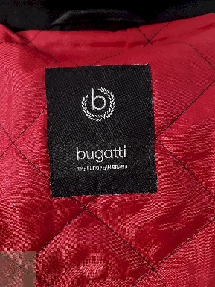 Abrigo Bugatti Clásico Negro Lana - Talla M 8