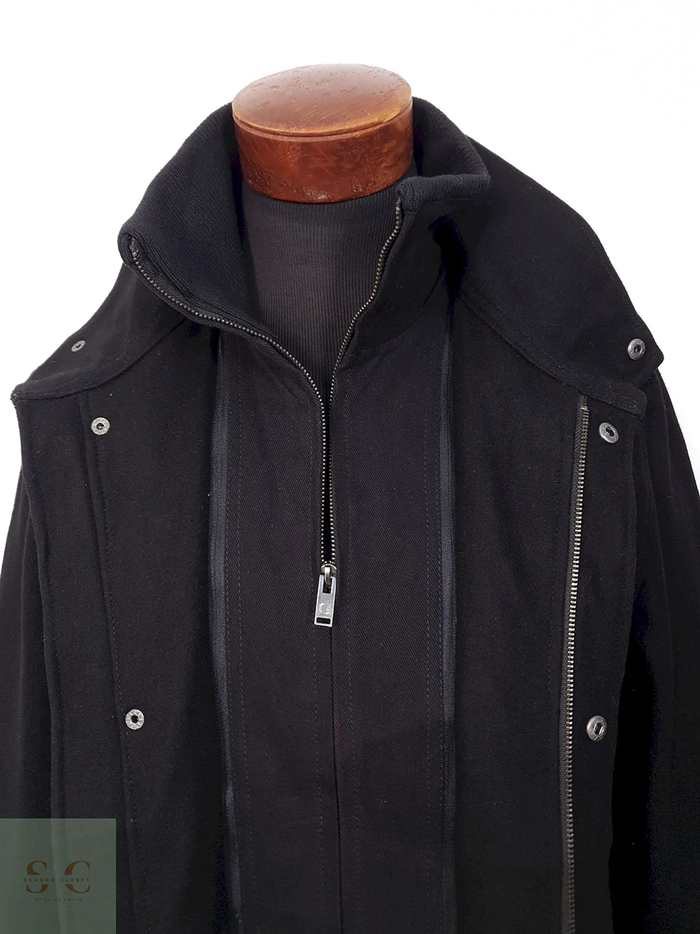 Chaquetón Canda Utilitario Negro Lana - Talla M 2