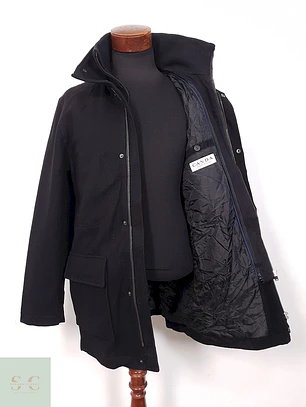 Chaquetón Canda Utilitario Negro Lana - Talla M