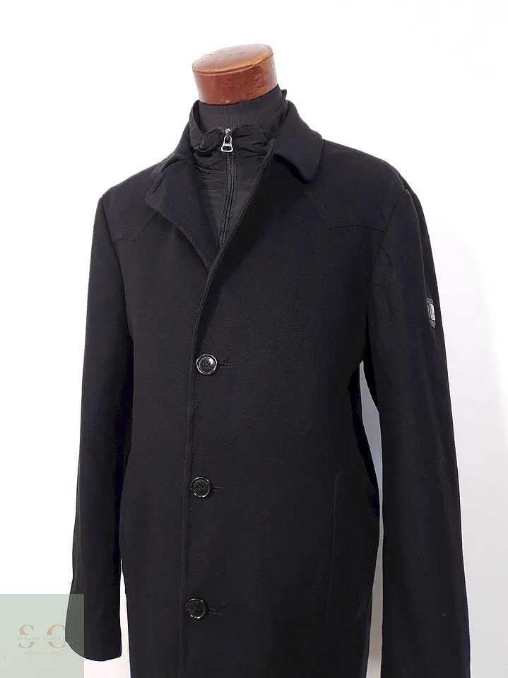 Abrigo Selection By St. Oliver Negro Lana Cashmere - Talla L 4