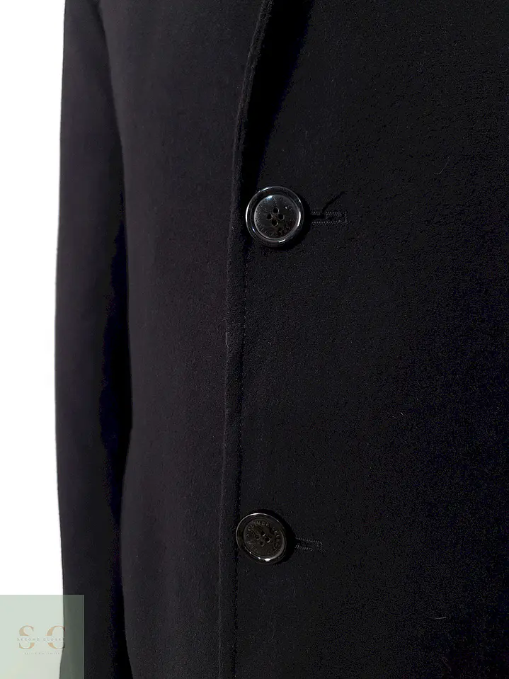 Abrigo Selection By St. Oliver Negro Lana Cashmere - Talla L 8