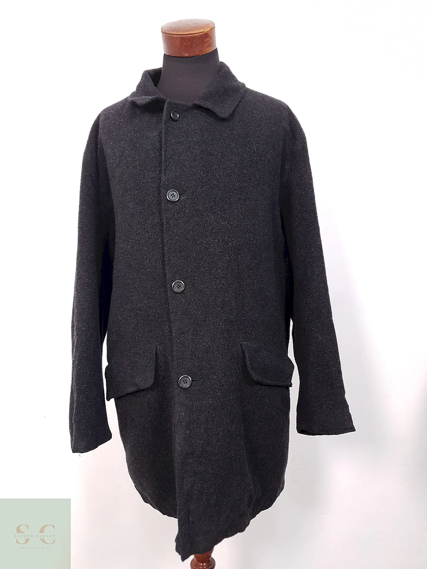 Abrigo Bugatti Clásico Plomo Lana Virgen - Talla 3XL 1