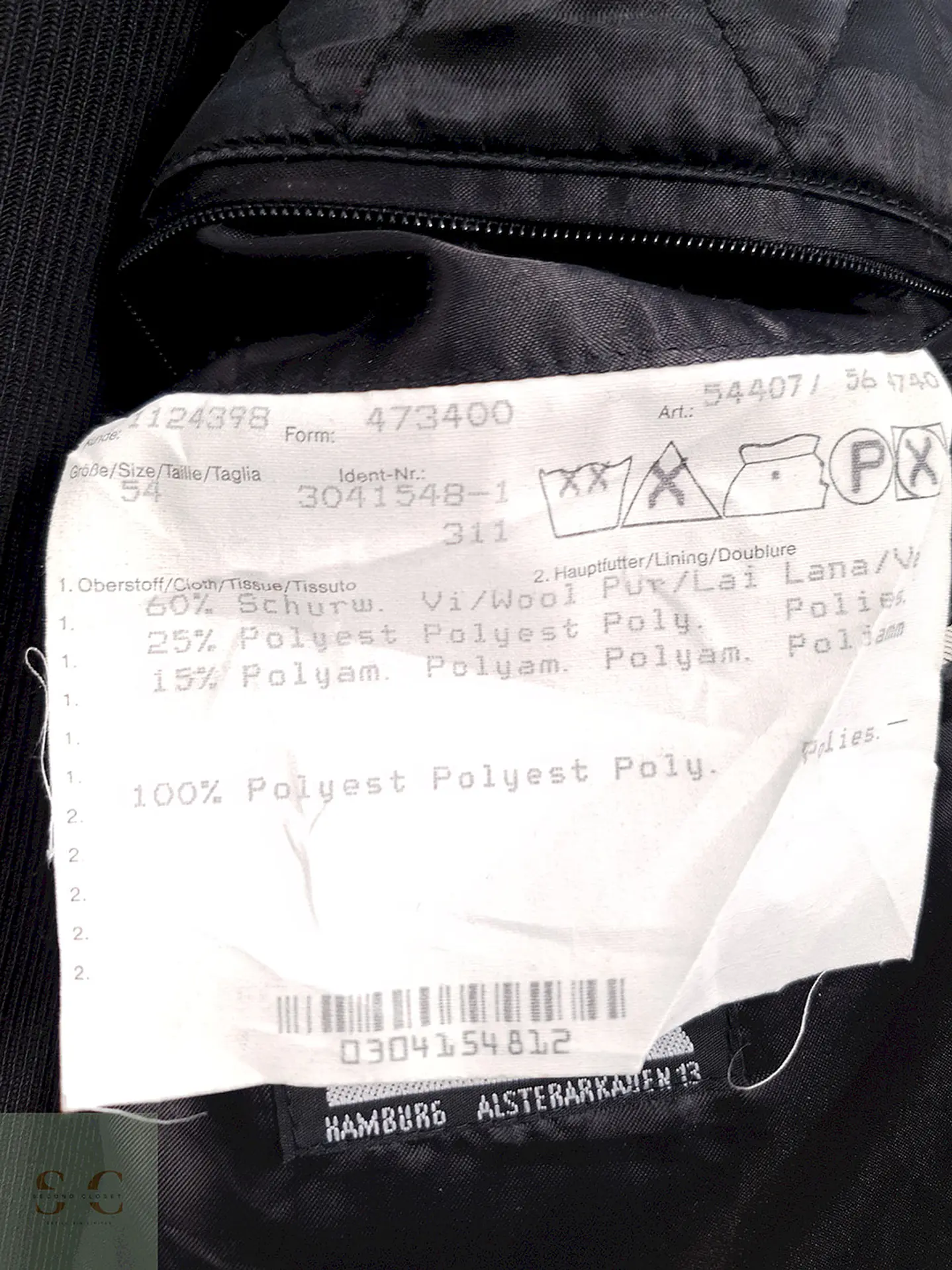 Abrigo Bugatti Clásico Plomo Lana Virgen - Talla 3XL 7