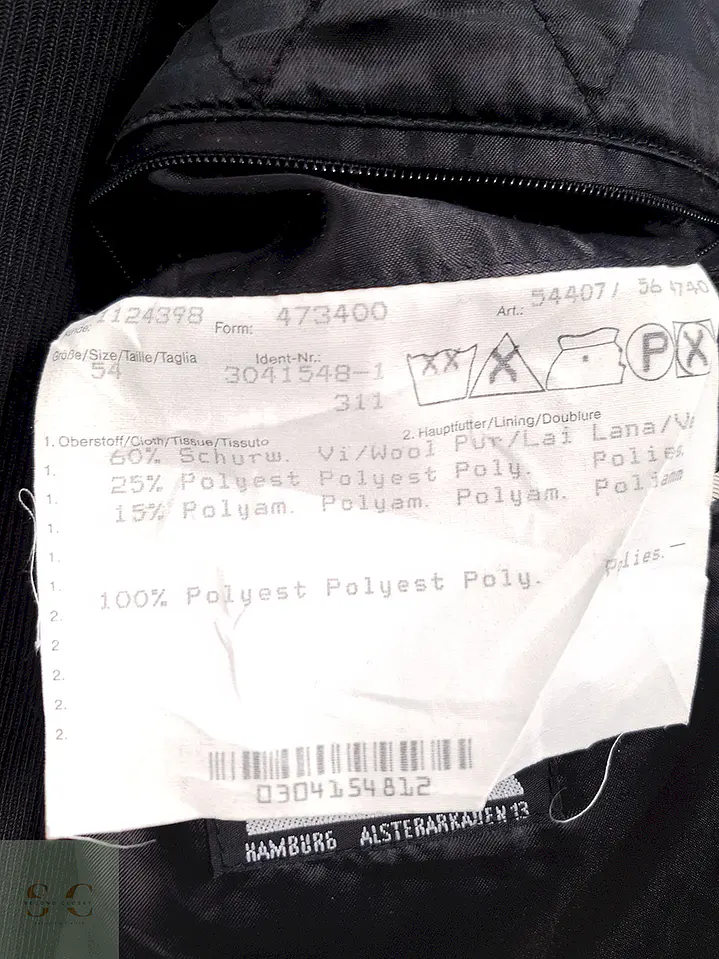 Abrigo Bugatti Clásico Plomo Lana Virgen - Talla 3XL 7