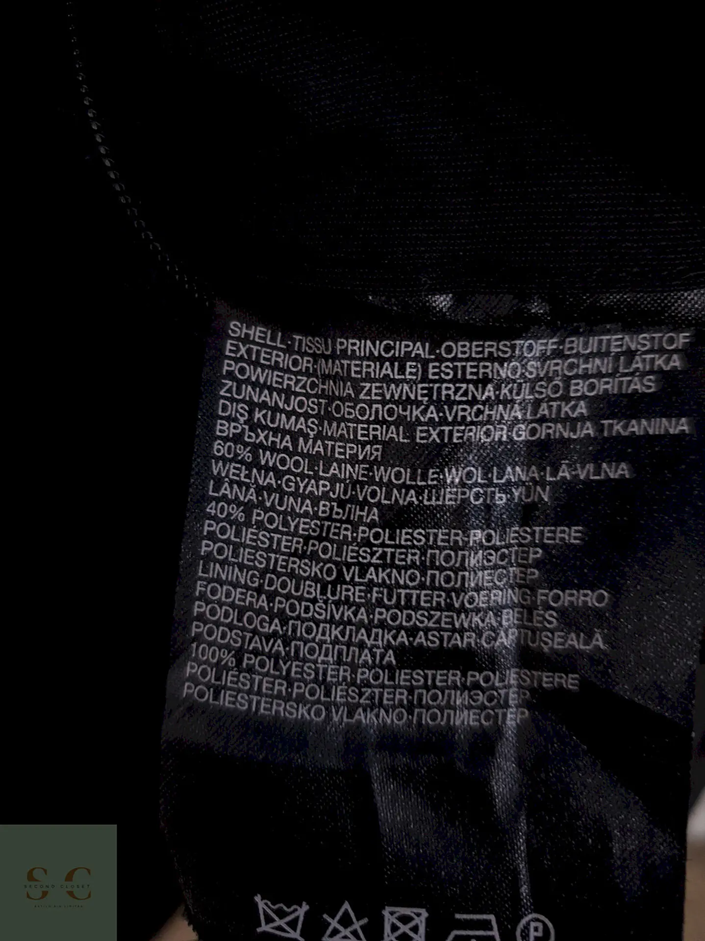 Chaquetón Vintage Plomo Oscuro Lana - Talla XL 2