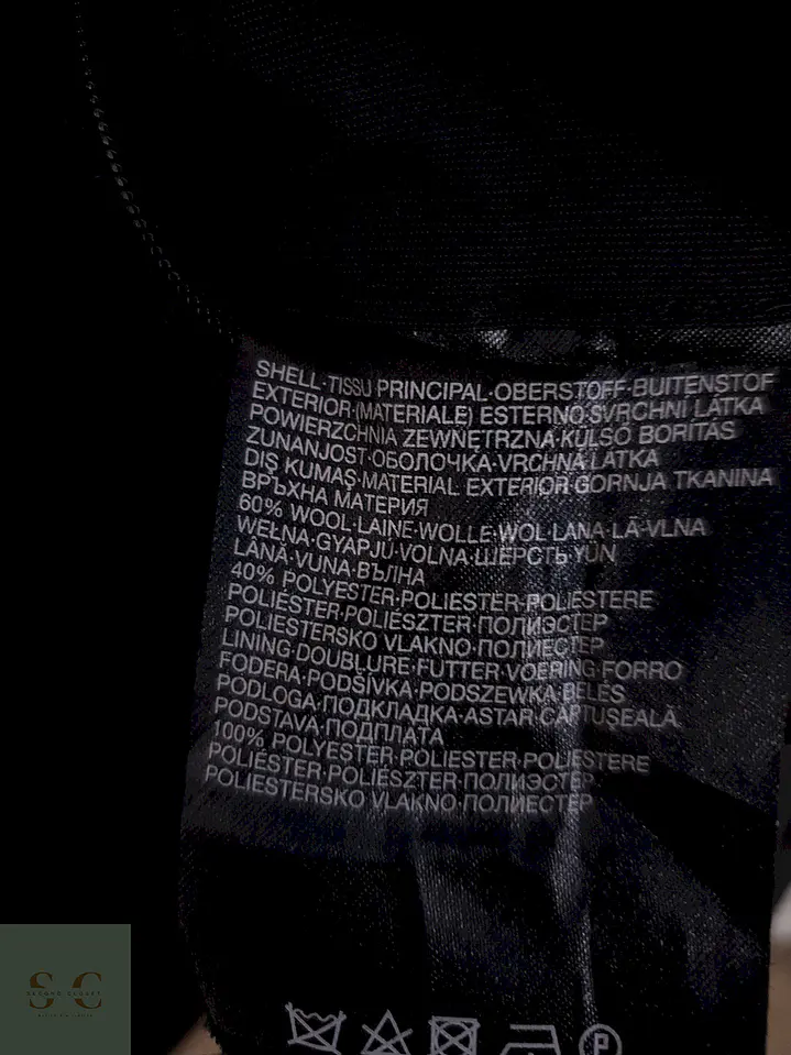 Chaquetón Vintage Plomo Oscuro Lana - Talla XL 2