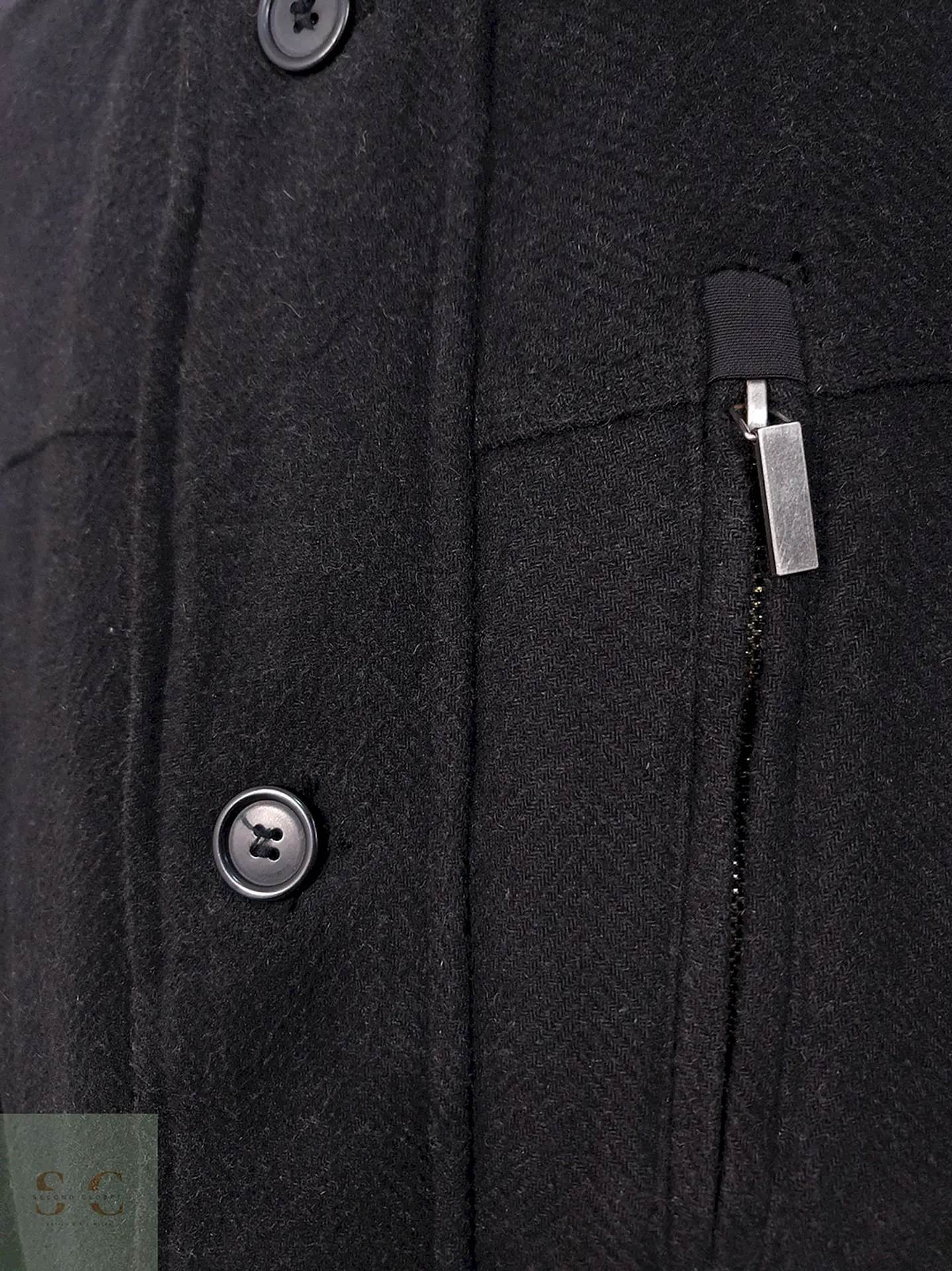 Chaquetón Vintage Plomo Oscuro Lana - Talla XL 6