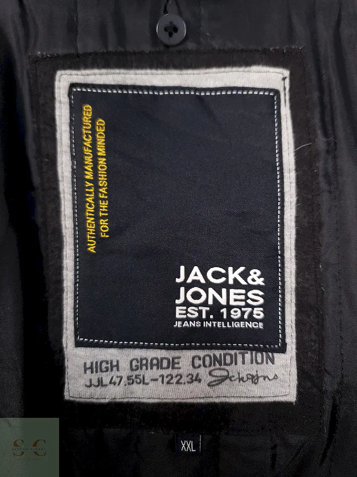 Chaquetón Jack & Jones Negro 60% Lana - Talla XL 5