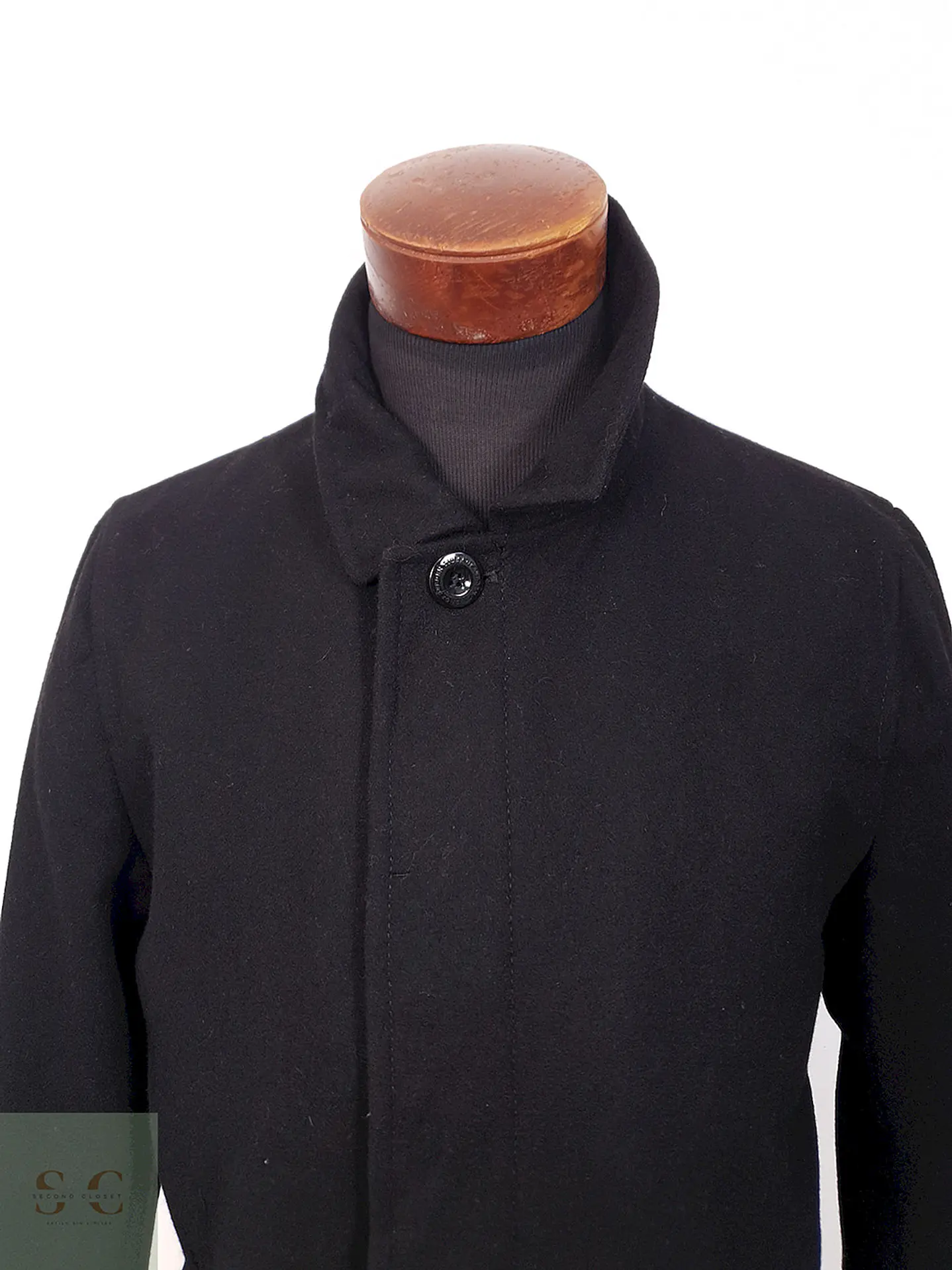 Abrigo Tiger of Sweden Clásico Negro Lana - Talla S 2