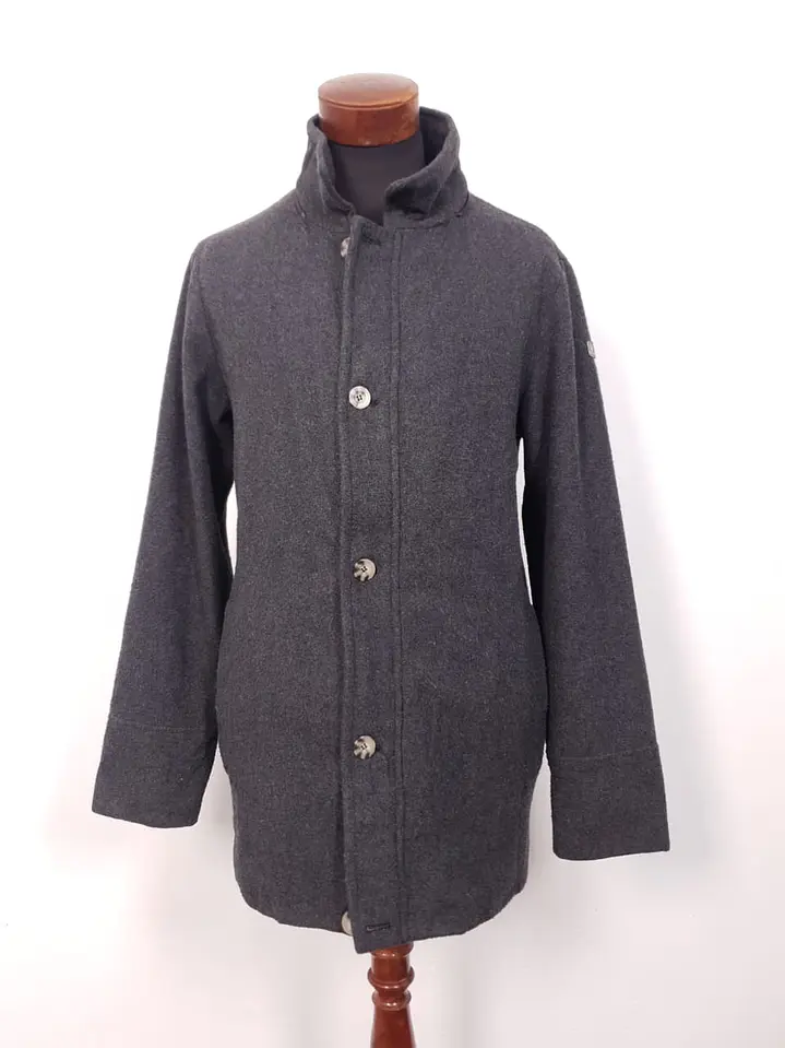 Abrigo hombre plomo de lana – Talla M 1
