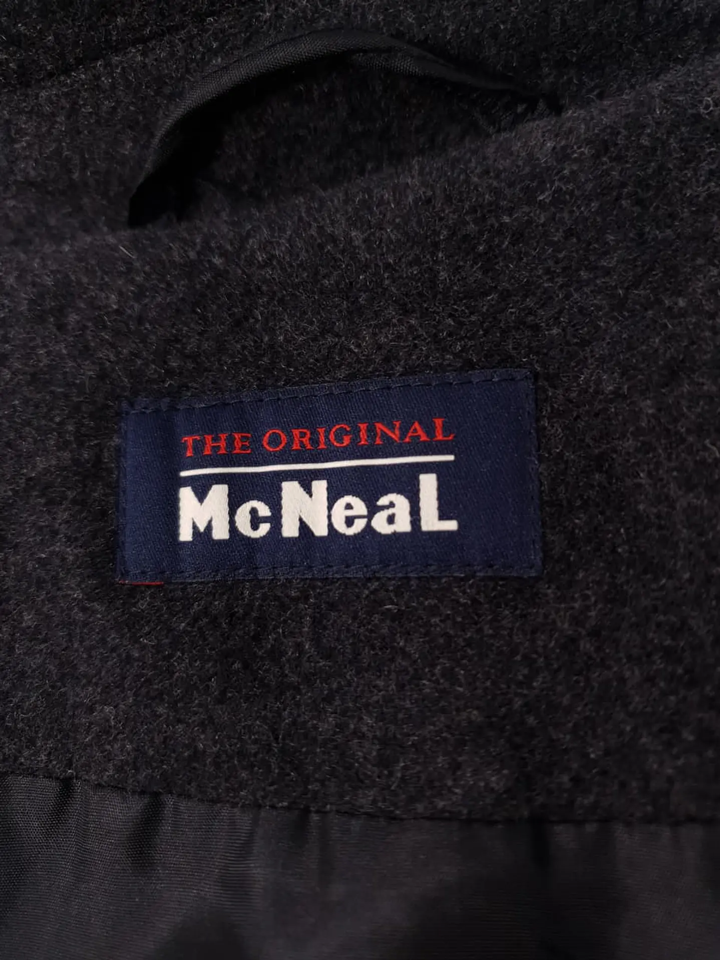 Abrigo Mc Neal Clásico Plomo Lana Virgen - Talla L 10