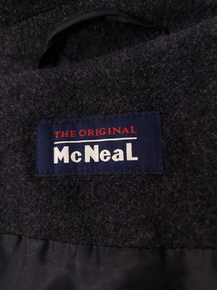 Abrigo Mc Neal Clásico Plomo Lana Virgen - Talla L 10