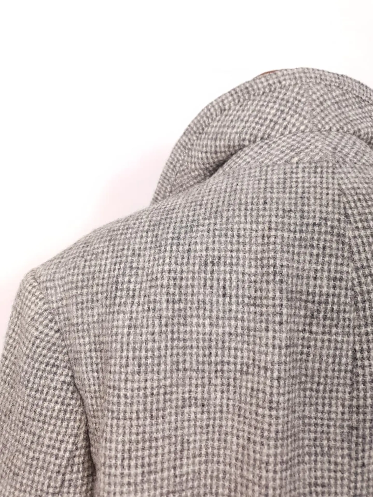 Abrigo Harris Tweed Vintage Largo 100% Lana Escocesa - Talla XL 10
