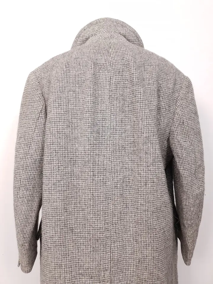 Abrigo Harris Tweed Vintage Largo 100% Lana Escocesa - Talla XL 11