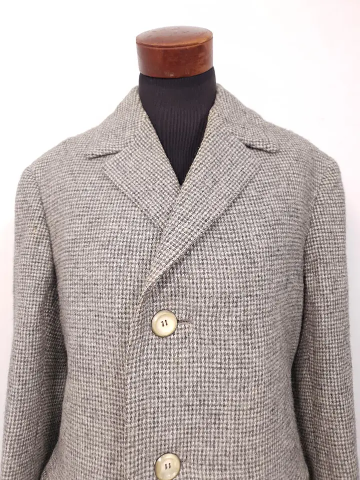 Abrigo Harris Tweed Vintage Largo 100% Lana Escocesa - Talla XL 7