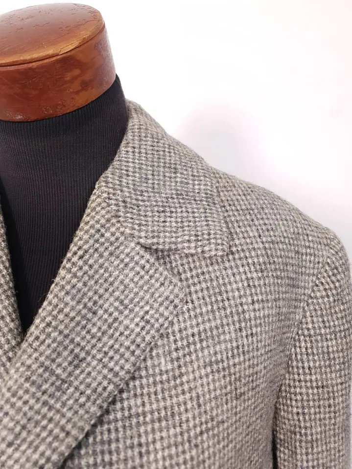 Abrigo Harris Tweed Vintage Largo 100% Lana Escocesa - Talla XL 8