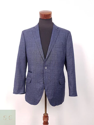 Blazer Bottier Azul Viscosa y Poliester - Talla M