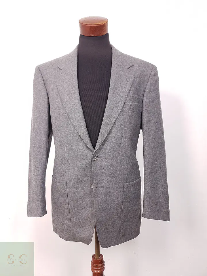 Blazer Vintage Plomo Cashmere y Lana Virgen - Talla L 1