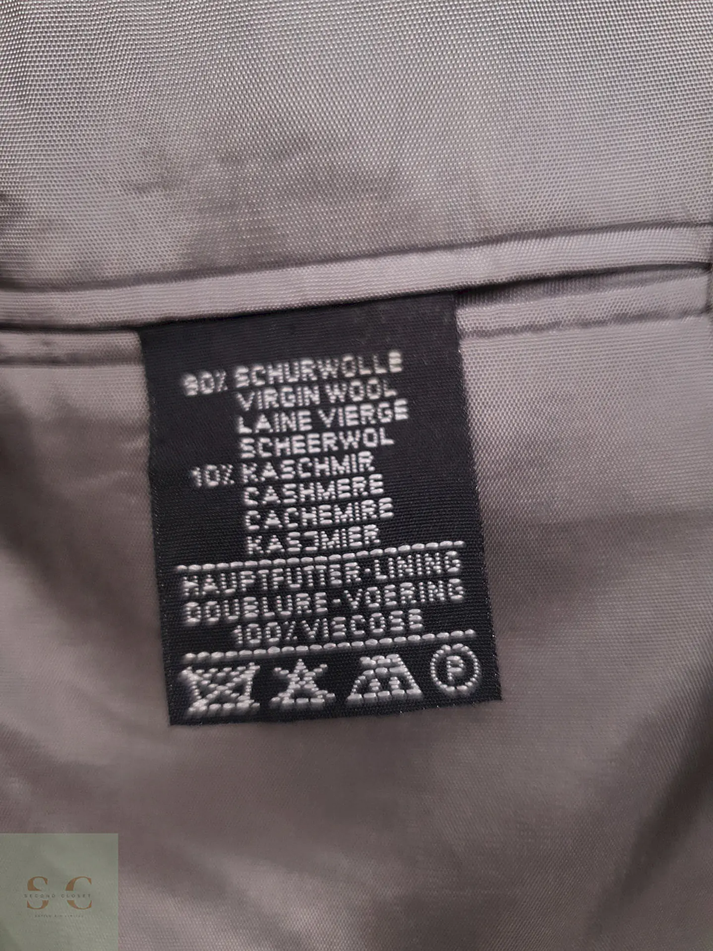 Blazer Vintage Plomo Cashmere y Lana Virgen - Talla L 5