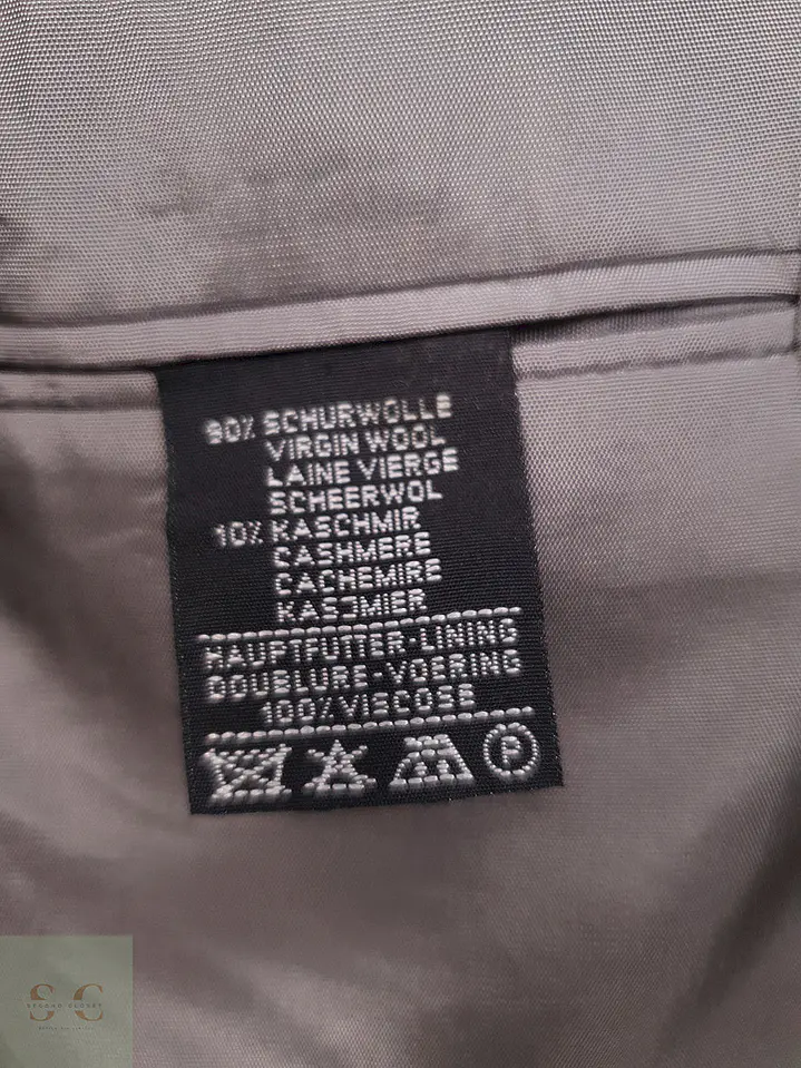 Blazer Vintage Plomo Cashmere y Lana Virgen - Talla L 5