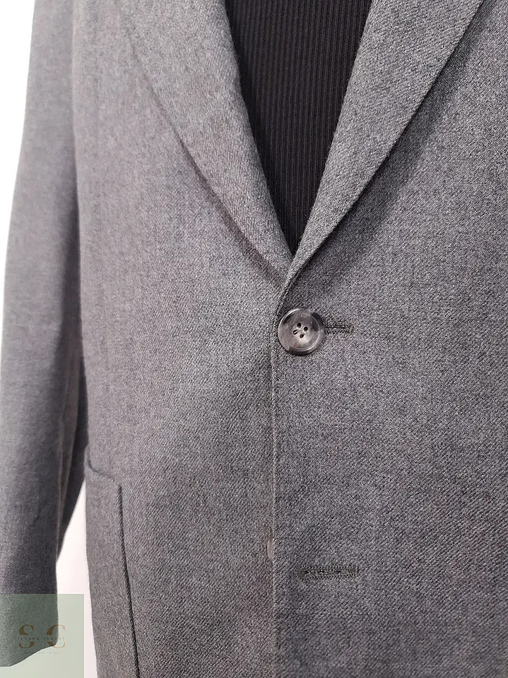 Blazer Vintage Plomo Cashmere y Lana Virgen - Talla L 6