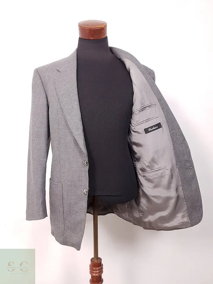 Blazer Vintage Plomo Cashmere y Lana Virgen - Talla L 7