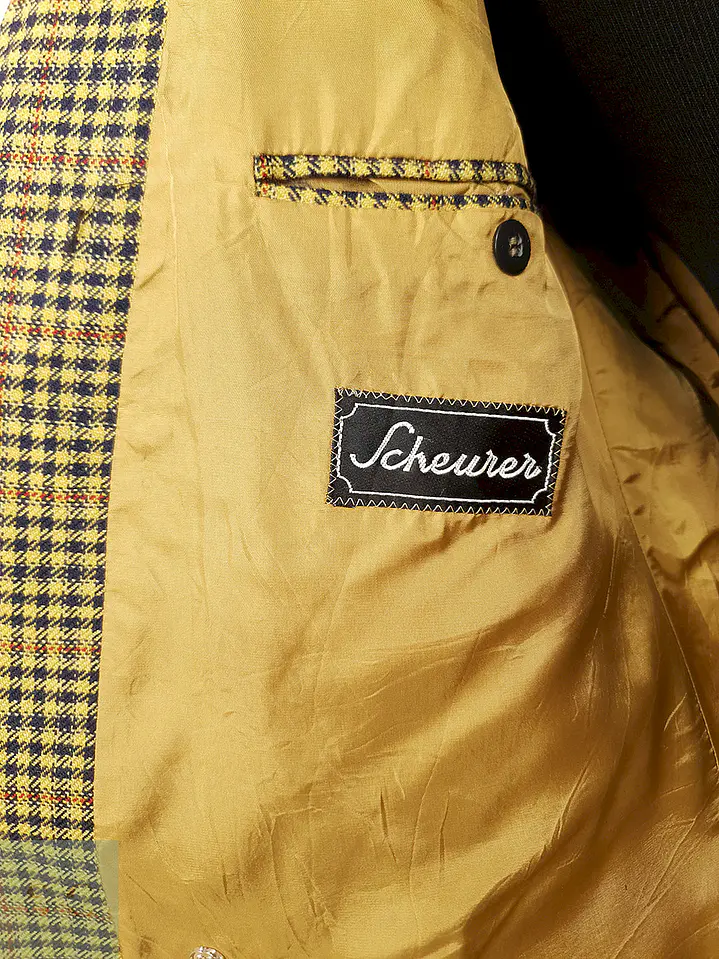 Blazer Scheurer Fratelli Di Delfino Mostaza Lana Virgen - Talla XL 5