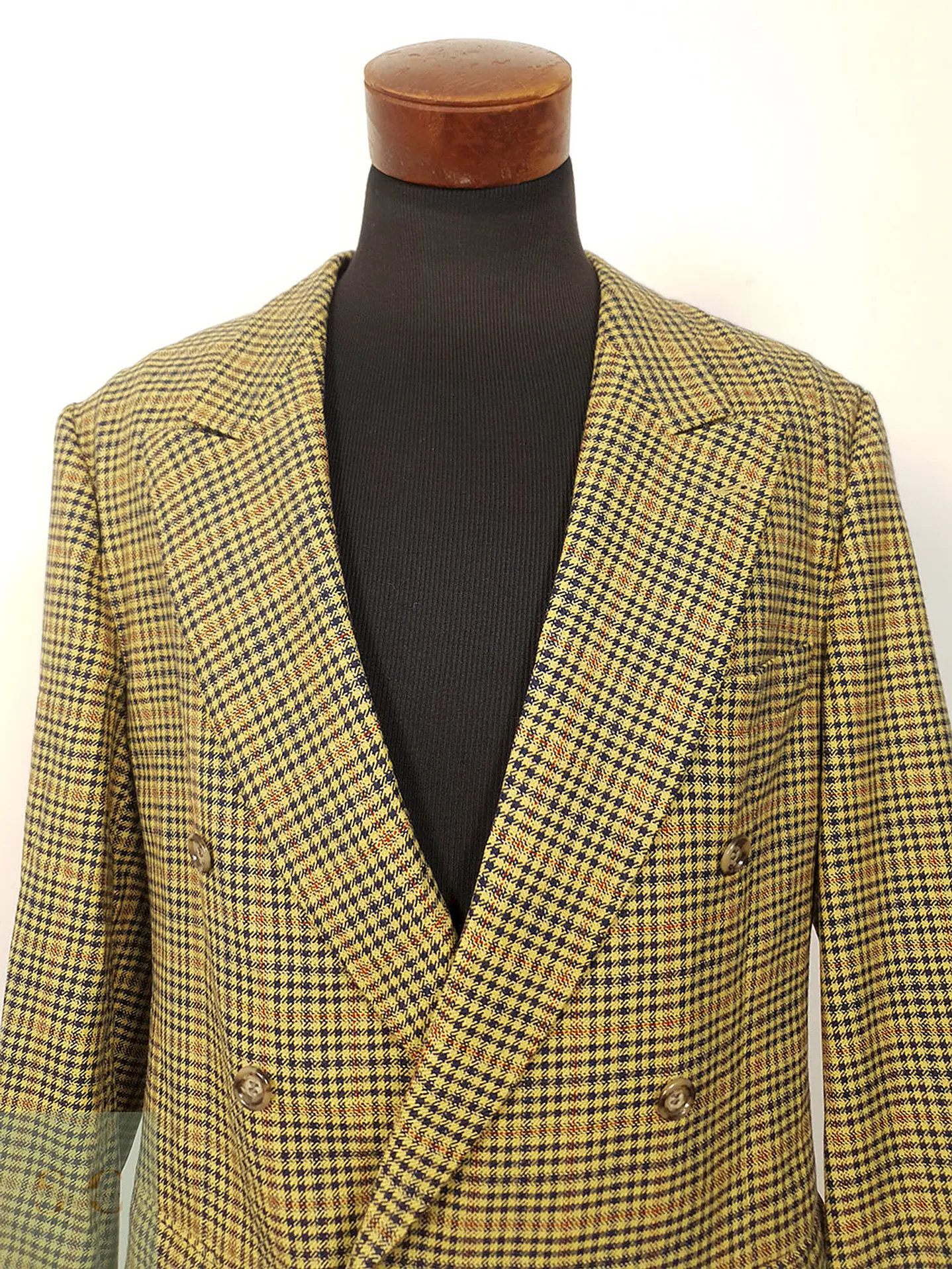 Blazer Scheurer Fratelli Di Delfino Mostaza Lana Virgen - Talla XL 6